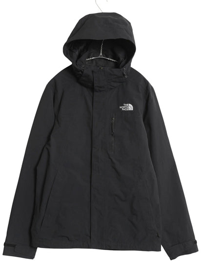 US企画 ノースフェイス DRYVENT マウンテンパーカー ジャケット メンズ S ナイロン フルジップ マンパ ジャンパー ブルゾン アウトドア 黒