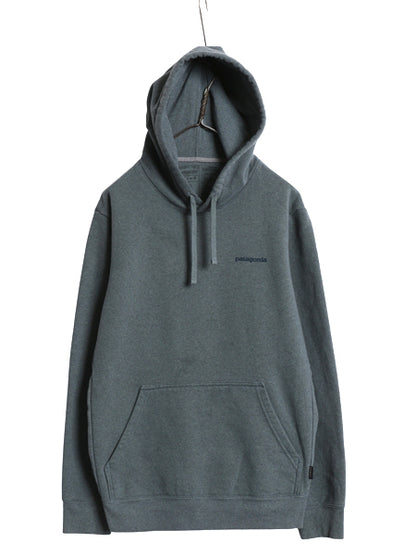 パタゴニア 両面 プリント スウェット フード パーカー メンズ М レディース L 23年製 トレーナー プルオーバー 波タグ アウトドア 裏起毛