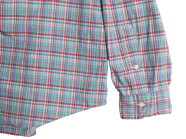 ラルフローレン チェック 長袖 ボタンダウン シャツ メンズ XL ポロ 長袖シャツ コットン ワイシャツ ゆったり 大きいサイズ マルチカラー