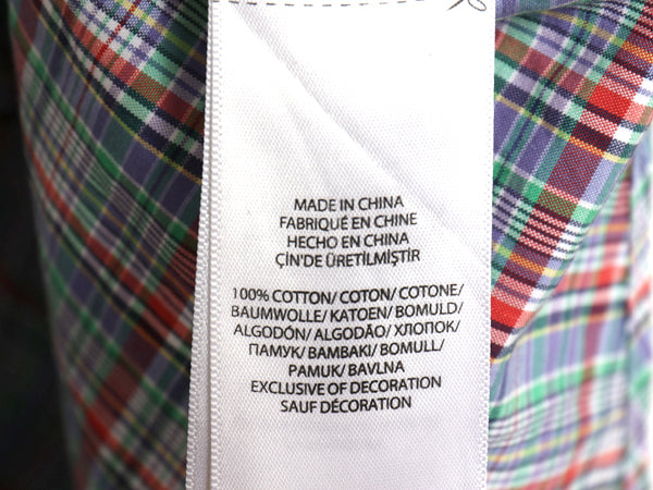 ラルフローレン チェック 長袖 ボタンダウン シャツ メンズ XL ポロ 長袖シャツ コットン ワイシャツ ゆったり 大きいサイズ マルチカラー