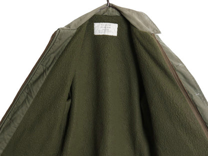 70s 80s 民間 モデル USN ネイビー A-2 デッキ ジャケット LARGE 古着 ヴィンテージ ミリタリー 裏ボア ライナー付き ブルゾン オリーブ OD