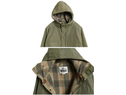 70s USA製 ウールリッチ マウンテンパーカー ジャケット メンズ M / ヴィンテージ 旧タグ アウトドア ウール チェック ライナー付き マンパ