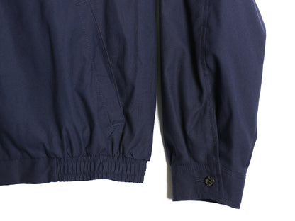 90s ポロ ラルフローレン スイングトップ ジャケット メンズ L / 古着 オールド スムース 素材 ブルゾン フルジップ ワンポイント ネイビー