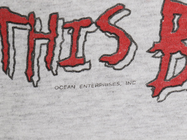 90s USA製 ★ バドワイザー カエル ワニ イラスト プリント Tシャツ メンズ XL / オールド 企業物 当時物 グラフィック ビール アニマル 灰