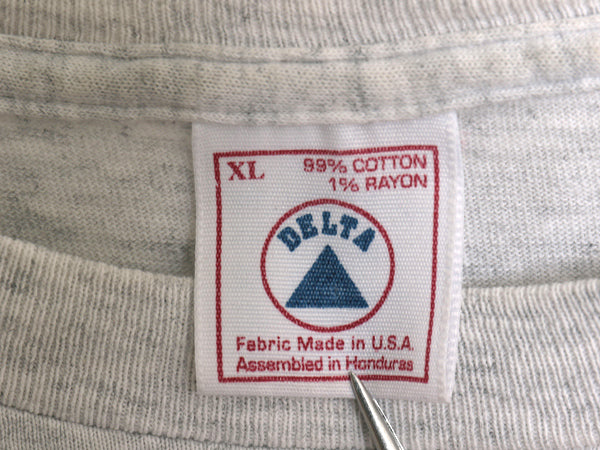 90s USA製 ★ バドワイザー カエル ワニ イラスト プリント Tシャツ メンズ XL / オールド 企業物 当時物 グラフィック ビール アニマル 灰