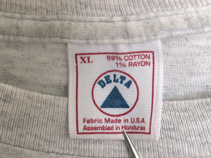 90s USA製 ★ バドワイザー カエル ワニ イラスト プリント Tシャツ メンズ XL / オールド 企業物 当時物 グラフィック ビール アニマル 灰