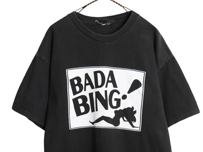 00s ★ ソプラノズ ドラマ プリント Tシャツ メンズ L 程 / 古着 オールド ロゴ グラフィック アート ヘビーウェイト モノトーン ブラック
