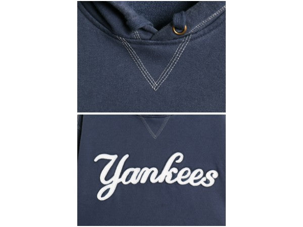 ヤンキース スウェット フード パーカー メンズ XL 程 MLB オフィシャル マジェスティック 裏起毛 前V プルオーバー 大リーグ 大きいサイズ