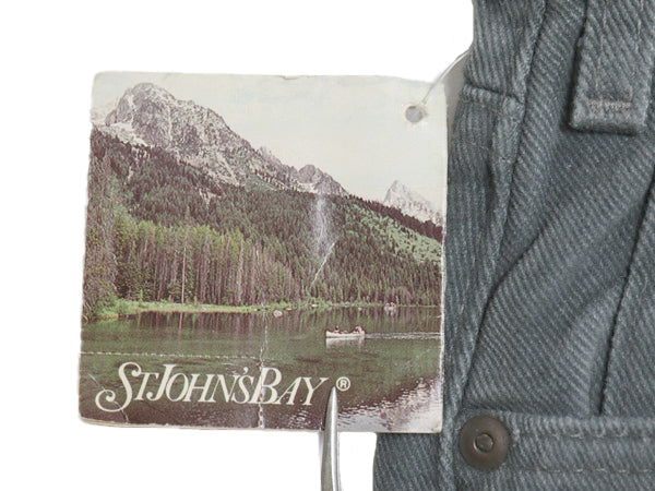 デッドストック 90s USA製 セントジョンズベイ コットン ツイル パンツ メンズ 36 32 オールド スラックス ノータック ストレート ボトムス