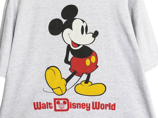 80s USA製 ミッキー プリント Tシャツ メンズ レディース XL ヴィンテージ ディズニー オフィシャル キャラクター イラスト 大きいサイズ