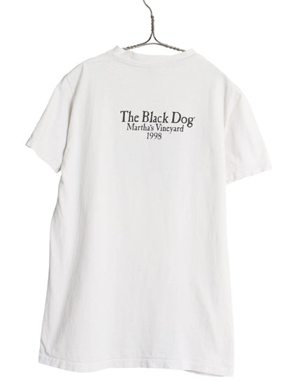 90s USA製 The Black Dog ドッグ イラスト プリント Tシャツ メンズ レディース S オールド アニマル アート キャラクター ヘビーウェイト