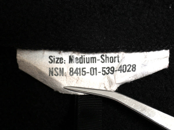 米軍実物 US NAVY ECWCS GEN2 フルジップ フリース ライナー ジャケット MEDIUM SHORT 08年製 ミリタリー USN 軍物 ジャンパー ブルゾン 黒