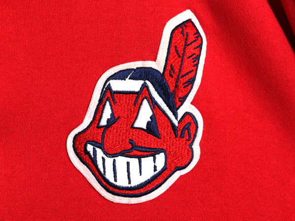 90s USA製 インディアンズ スウェット スタジャン メンズ XXL / オールド MLB メジャーリーグ マジェスティック トレーナー 大きいサイズ