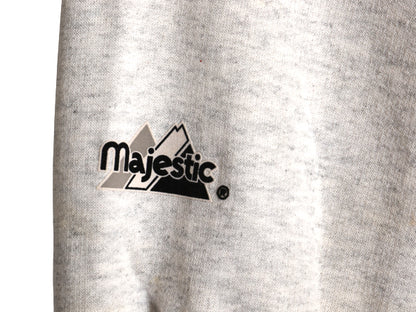 90s USA製 インディアンズ スウェット スタジャン メンズ XXL / オールド MLB メジャーリーグ マジェスティック トレーナー 大きいサイズ