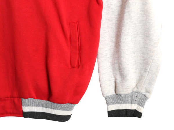 90s USA製 インディアンズ スウェット スタジャン メンズ XXL / オールド MLB メジャーリーグ マジェスティック トレーナー 大きいサイズ