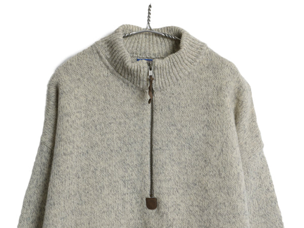 90s USA製 ペンドルトン x Outdoors Man ハーフジップ ニット セーター メンズ XL / オールド ハイネック プルオーバー 無地 大きいサイズ
