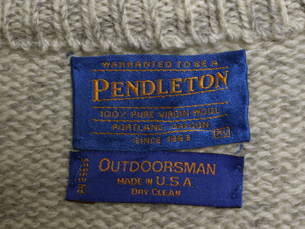 90s USA製 ペンドルトン x Outdoors Man ハーフジップ ニット セーター メンズ XL / オールド ハイネック プルオーバー 無地 大きいサイズ