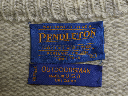 90s USA製 ペンドルトン x Outdoors Man ハーフジップ ニット セーター メンズ XL / オールド ハイネック プルオーバー 無地 大きいサイズ