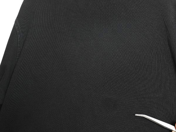 ラコステ ハーフジップ コットン ニット スウェット メンズ M / トレーナー ハイネック リブ編み セーター ワンポイント ブラック シンプル