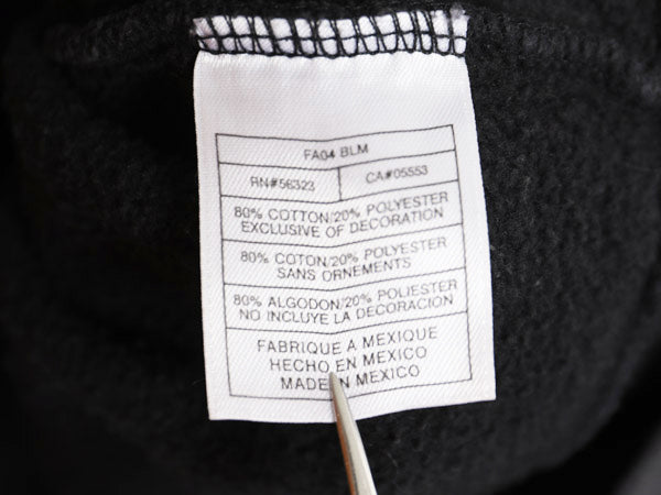 00s ナイキ カレッジ 刺繍 スウェット フード パーカー メンズ M オールド トレーナー スウッシュ プルオーバー 裏起毛 ヘビーウェイト 黒