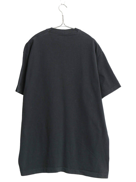 90s USA製 BVD ポケット付き 無地 半袖 Tシャツ メンズ XL / オールド ポケT 耳付き ブランク シングルステッチ トップス 大きいサイズ 黒