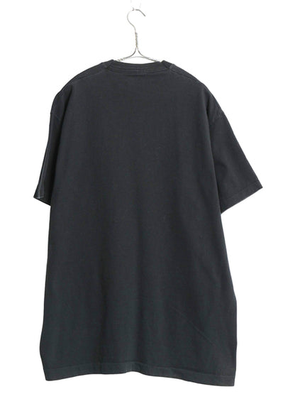 90s USA製 BVD ポケット付き 無地 半袖 Tシャツ メンズ XL / オールド ポケT 耳付き ブランク シングルステッチ トップス 大きいサイズ 黒