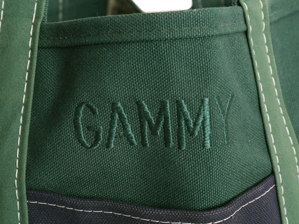 90s 00s USA製 ★ エルエルビーン キャンバス トート バッグ MEDIUM オールド アウトドア オープントップ ツートン デラックス 無地 紺 緑
