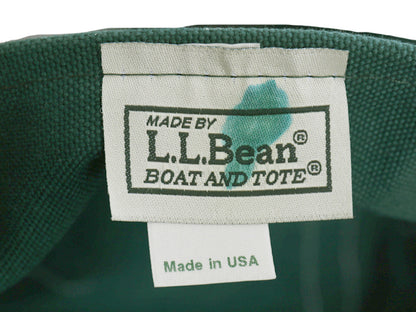 90s 00s USA製 ★ エルエルビーン キャンバス トート バッグ MEDIUM オールド アウトドア オープントップ ツートン デラックス 無地 紺 緑