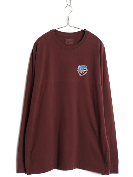 パタゴニア 両面 プリント 長袖 Tシャツ メンズ XL / 17年製 アウトドア ロンT ロングスリーブ グラフィック バックプリント 大きいサイズ