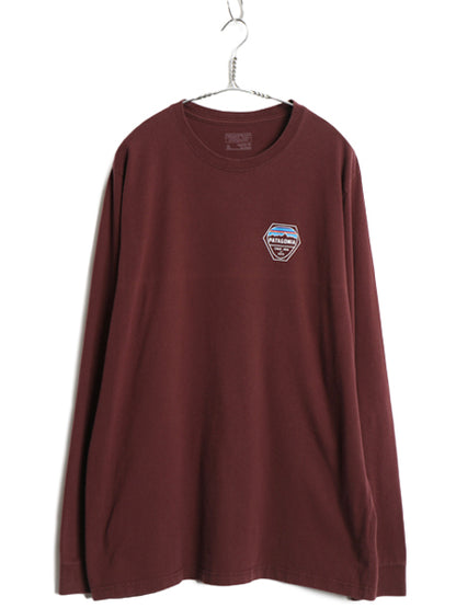 パタゴニア 両面 プリント 長袖 Tシャツ メンズ XL / 17年製 アウトドア ロンT ロングスリーブ グラフィック バックプリント 大きいサイズ