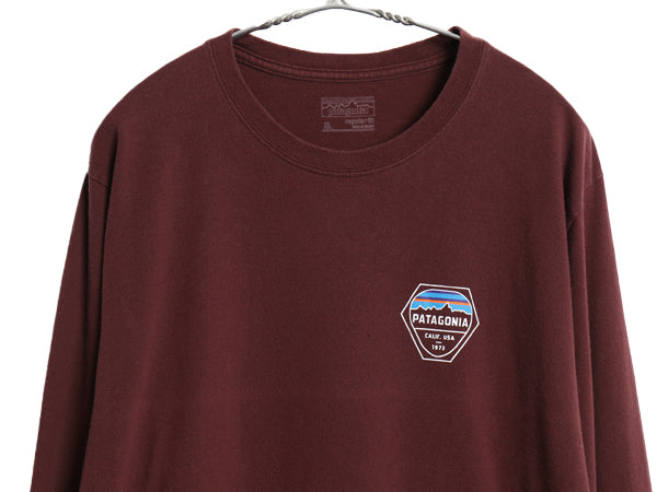 パタゴニア 両面 プリント 長袖 Tシャツ メンズ XL / 17年製 アウトドア ロンT ロングスリーブ グラフィック バックプリント 大きいサイズ