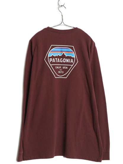 パタゴニア 両面 プリント 長袖 Tシャツ メンズ XL / 17年製 アウトドア ロンT ロングスリーブ グラフィック バックプリント 大きいサイズ