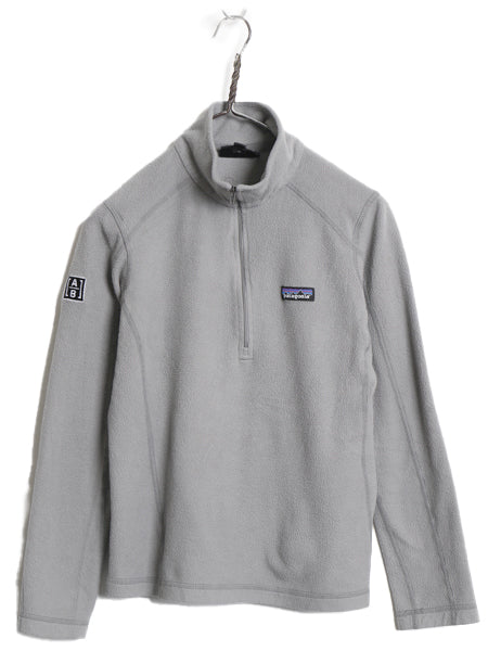 パタゴニア マイクロD ハーフジップ フリース プルオーバー レディース S / 古着 アウトドア ロンT 長袖 Tシャツ ハイネック インナー 企業