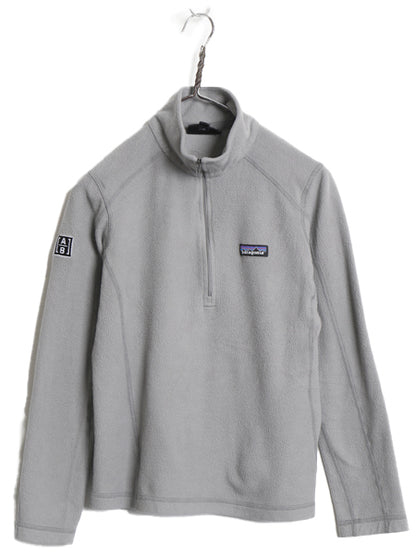 パタゴニア マイクロD ハーフジップ フリース プルオーバー レディース S / 古着 アウトドア ロンT 長袖 Tシャツ ハイネック インナー 企業