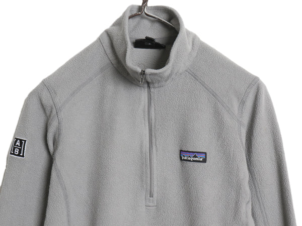 パタゴニア マイクロD ハーフジップ フリース プルオーバー レディース S / 古着 アウトドア ロンT 長袖 Tシャツ ハイネック インナー 企業