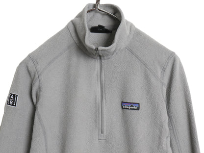 パタゴニア マイクロD ハーフジップ フリース プルオーバー レディース S / 古着 アウトドア ロンT 長袖 Tシャツ ハイネック インナー 企業
