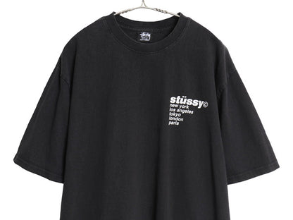 ステューシー ストロベリー イラスト プリント Tシャツ メンズ L 古着 ヘビーウェイト コットン イチゴ グラフィック アート ロゴ ブラック