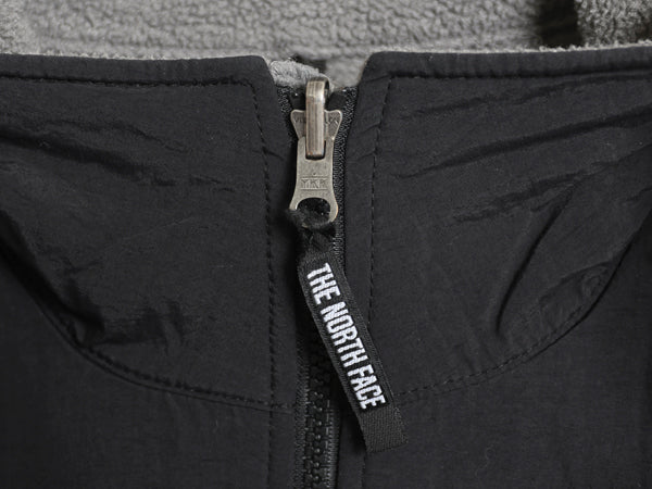 ノースフェイス デナリ ジャケット レディース XL / 古着 フリース ナイロン フルジップ ハイネック ブルゾン 大きいサイズ ツートン 灰 黒