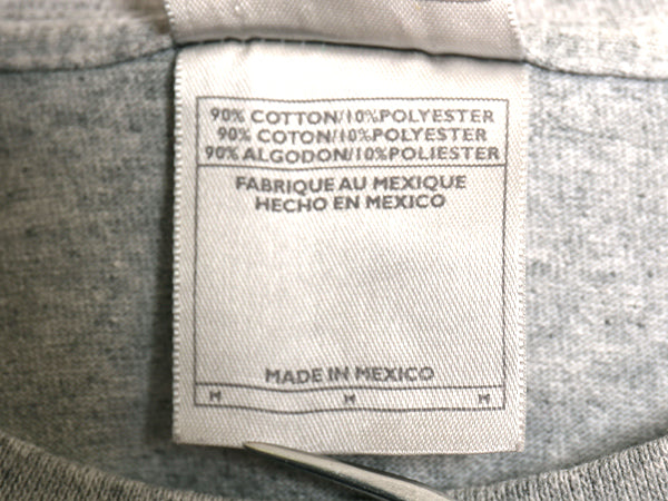 00s ナイキ センター スモール スウッシュ 刺繍 長袖 Tシャツ メンズ M / オールド ロンT ロングスリーブ ロゴT ワンポイント トップス 灰