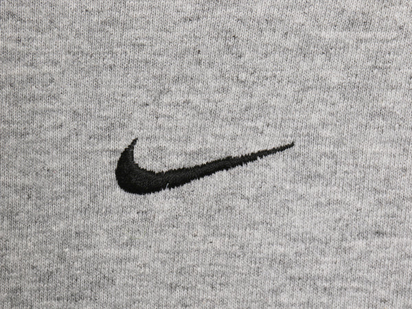 00s ナイキ センター スモール スウッシュ 刺繍 長袖 Tシャツ メンズ M / オールド ロンT ロングスリーブ ロゴT ワンポイント トップス 灰