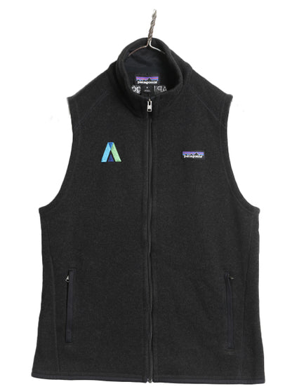 パタゴニア ベターセーター ベスト レディース M / 16年製 フリース セーター 前開き フルジップ アウトドア ハイネック 重ね着 ブラック