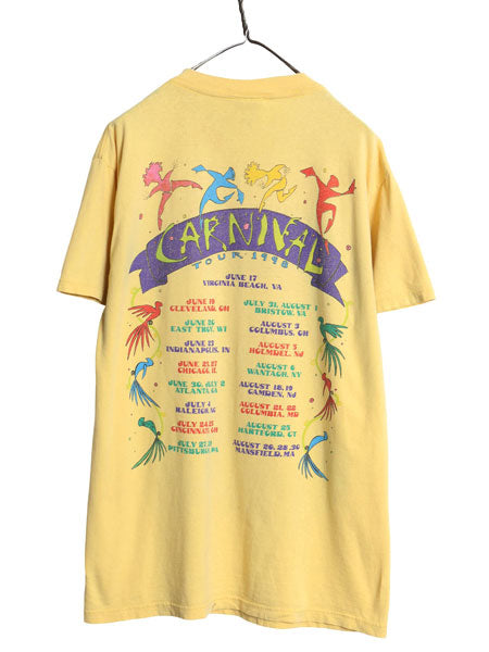 90s ジミー バフェット ツアー 両面 イラスト プリント Tシャツ メンズ L 古着 オールド バンド ロック オフィシャル グラフィック アート