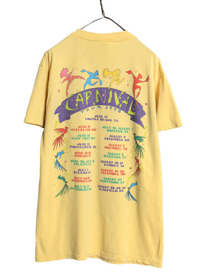 90s ジミー バフェット ツアー 両面 イラスト プリント Tシャツ メンズ L 古着 オールド バンド ロック オフィシャル グラフィック アート