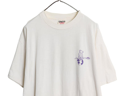 90s USA製 テディベア イラスト プリント Tシャツ メンズ レディース XL オールド 企業 グラフィック キャラクター アニマル 大きいサイズ