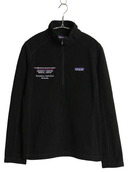 パタゴニア マイクロD ハーフジップ フリース プルオーバー レディース S / 19年製 トップス アウトドア ロンT 長袖Tシャツ ハイネック 黒