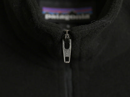 パタゴニア マイクロD ハーフジップ フリース プルオーバー レディース S / 19年製 トップス アウトドア ロンT 長袖Tシャツ ハイネック 黒