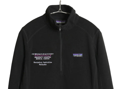 パタゴニア マイクロD ハーフジップ フリース プルオーバー レディース S / 19年製 トップス アウトドア ロンT 長袖Tシャツ ハイネック 黒