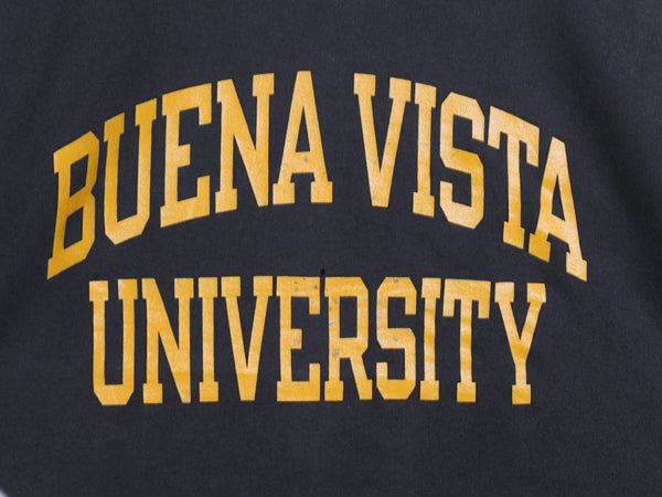 00s チャンピオン 2段 カレッジ プリント スウェット メンズ XL オールド トレーナー クルーネック 裏起毛 大きいサイズ トップス ネイビー