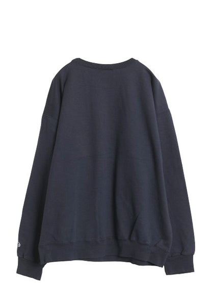 00s チャンピオン 2段 カレッジ プリント スウェット メンズ XL オールド トレーナー クルーネック 裏起毛 大きいサイズ トップス ネイビー