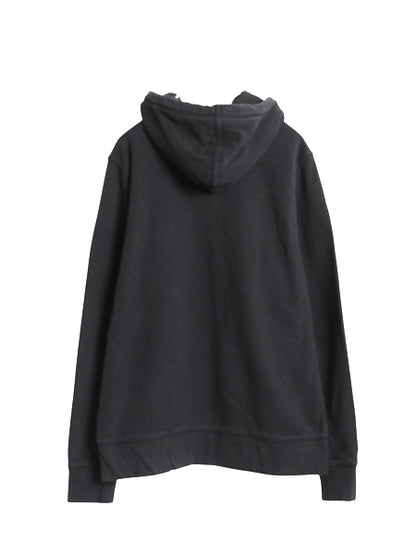 ノースフェイス スウェット フード パーカー メンズ L / 裏起毛 ロゴ 刺繍 プルオーバー トレーナー アウトドア ヘビーウェイト ブラック